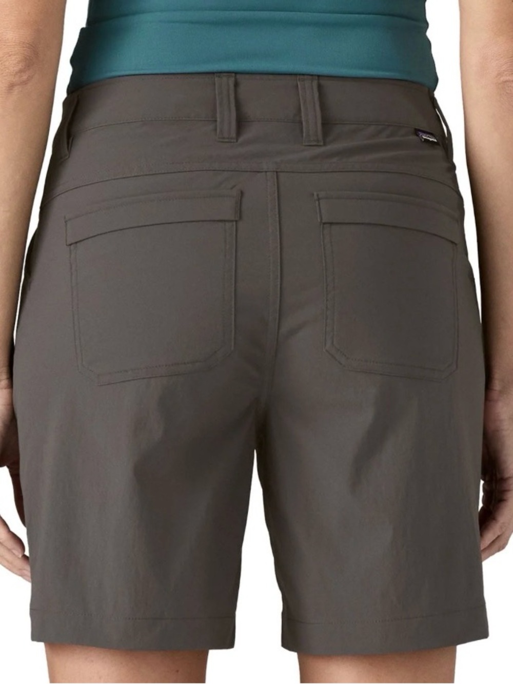 Patagonia Women's Quaternity Shorts — Charcoal Gray 7 inch